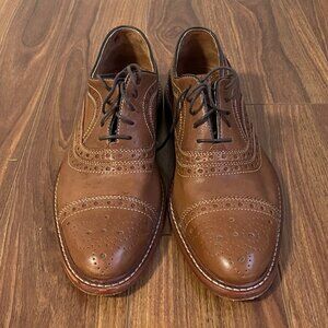 Classic Brown Leather Oxfords